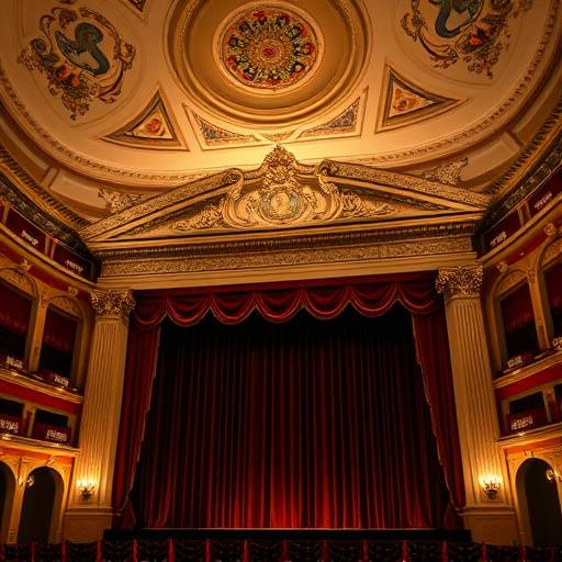 Il sipario del Teatro alla Scala che si apre durante una rappresentazione
